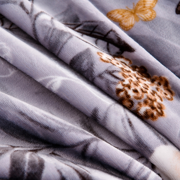 91家纺网 家纺一手货源 找家纺 雨洋2025新款加厚保暖8.5斤牛奶绒金貂婴儿绒四件套塞纳花园