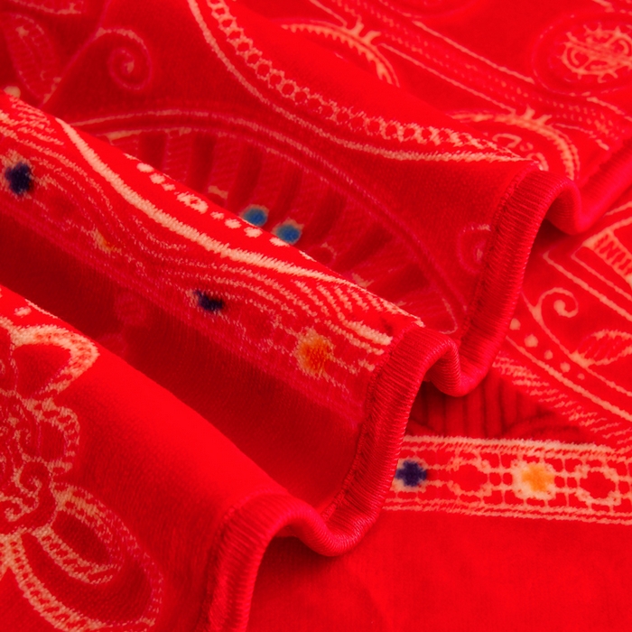 91家纺网 家纺一手货源 找家纺 雨洋2025新款加厚保暖8.5斤牛奶绒金貂婴儿绒四件套永结同心