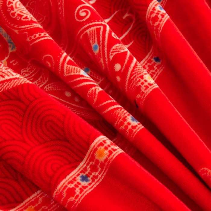 91家纺网 家纺一手货源 找家纺 雨洋2025新款加厚保暖8.5斤牛奶绒金貂婴儿绒四件套永结同心