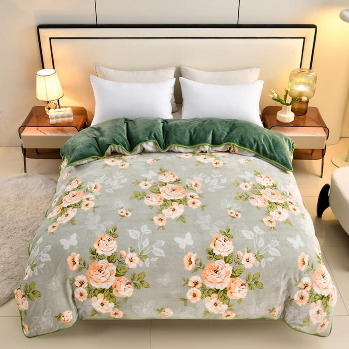 91家纺网 家纺一手货源 找家纺 （总）雨洋2025新款加厚保暖牛奶绒金貂婴儿绒单被套