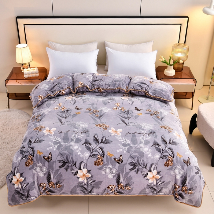 91家纺网 家纺一手货源 找家纺 （总）雨洋2025新款加厚保暖牛奶绒金貂婴儿绒单被套