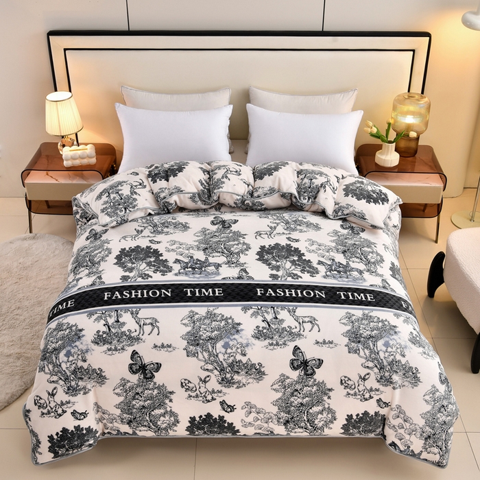 91家纺网 家纺一手货源 找家纺 （总）雨洋2025新款加厚保暖牛奶绒金貂婴儿绒单被套