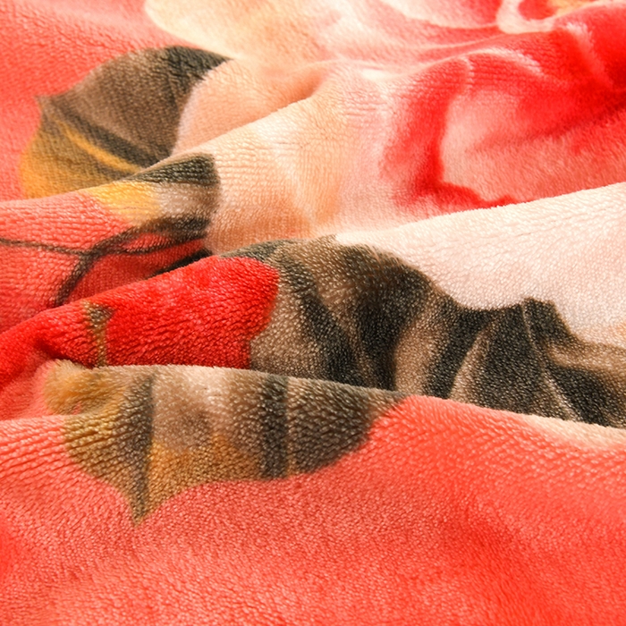 91家纺网 家纺一手货源 找家纺 雨洋家纺 2025新款10斤绒四件套 粉色牡丹