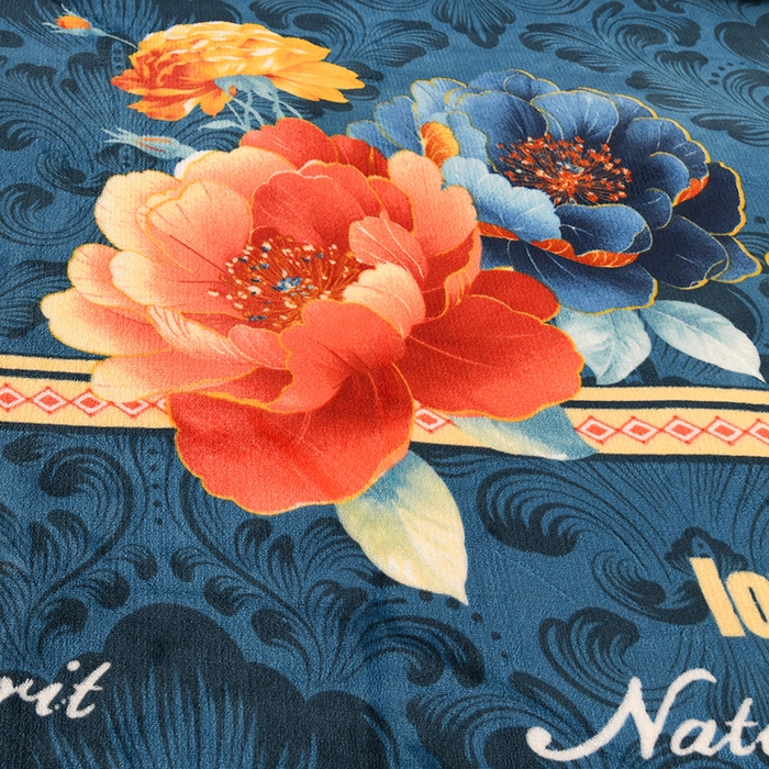 91家纺网 家纺一手货源 找家纺 雨洋家纺 2025新款10斤绒四件套 富贵吉祥