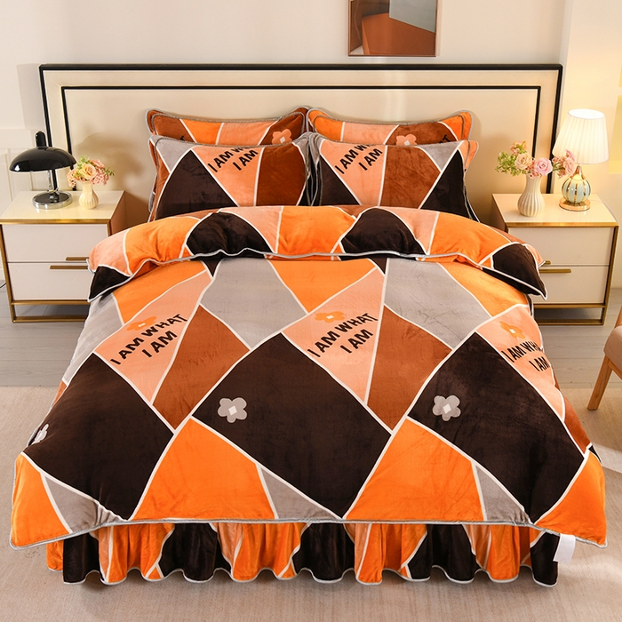 91家纺网 家纺一手货源 找家纺 雨洋家纺 2025新款10斤绒四件套 富士山