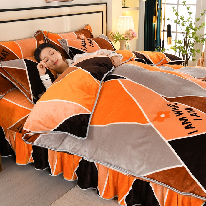 91家纺网 家纺一手货源 找家纺 雨洋家纺 2025新款10斤绒四件套 富士山