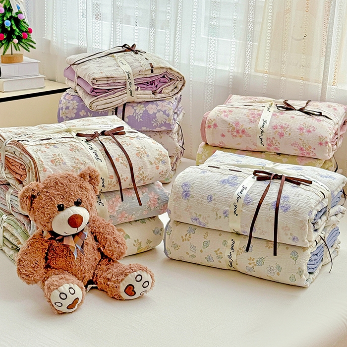 91家纺网 家纺一手货源 找家纺 （总）典曼家纺 2025新款古法花边蝴蝶结四件套