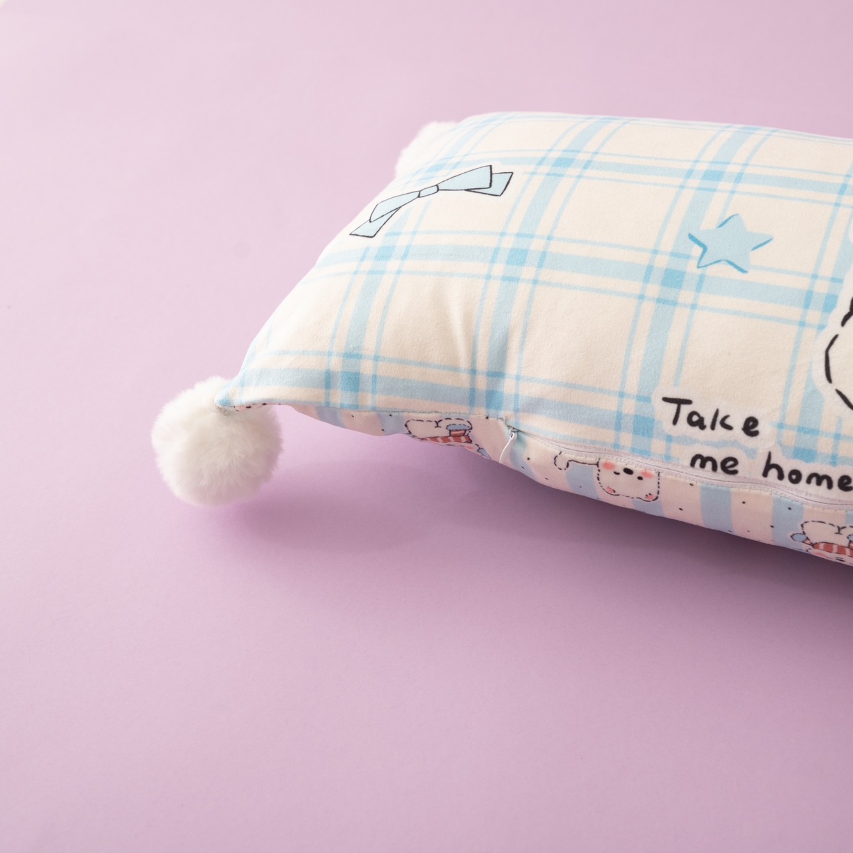 91家纺网 家纺一手货源 找家纺 （总）博笔熊 2025新款双面多功能卡通长条枕头枕芯抱枕靠垫靠枕