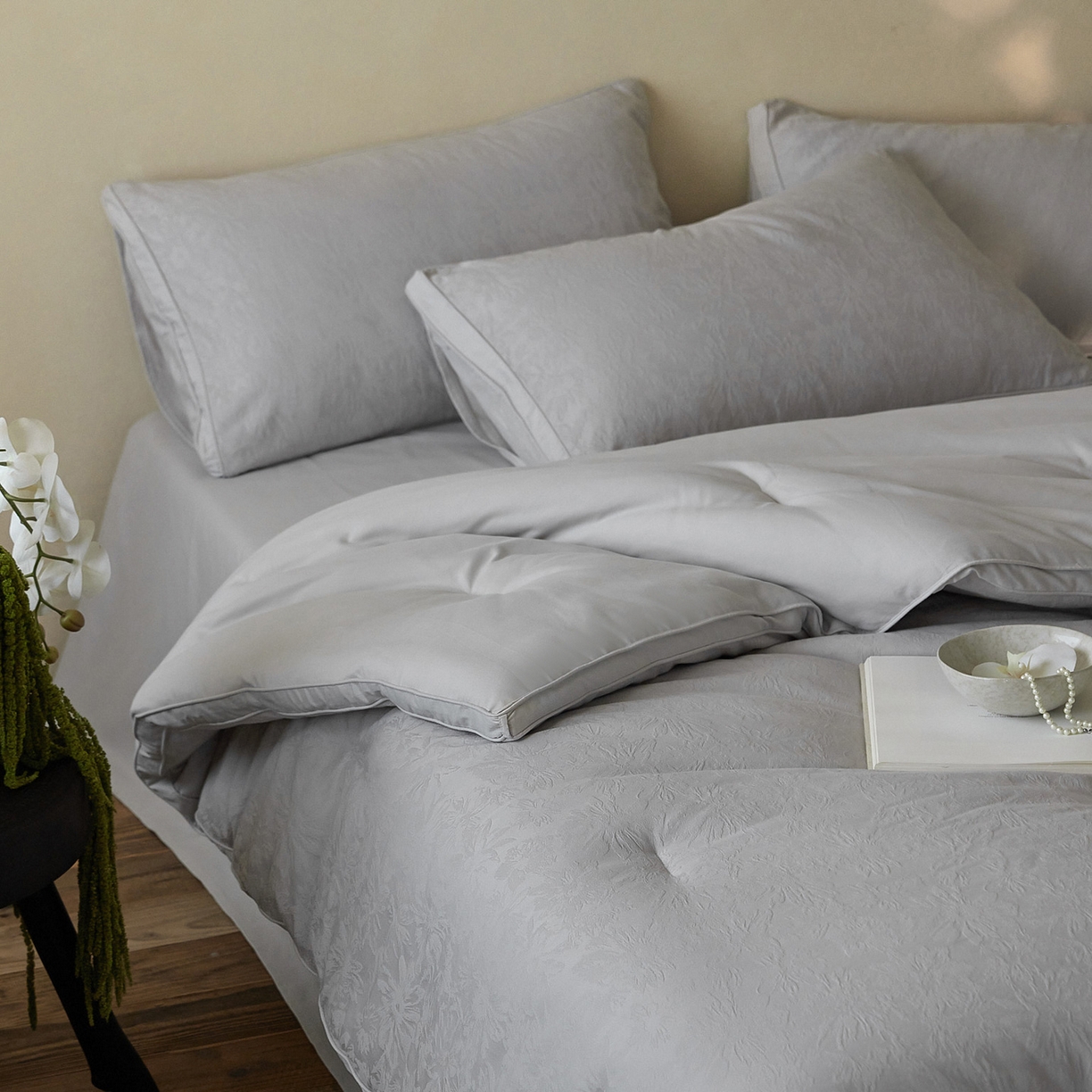 91家纺网 家纺一手货源 找家纺 （总）一加一 2025新款全棉提花航天恒温抗菌被子被芯