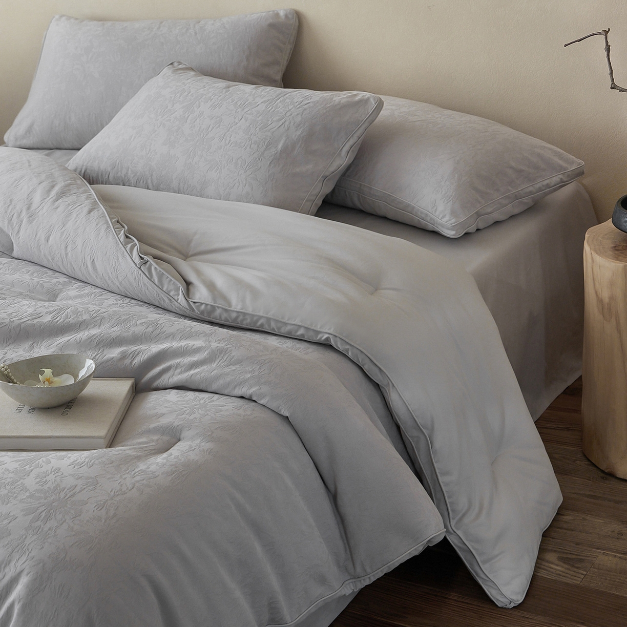 91家纺网 家纺一手货源 找家纺 （总）一加一 2025新款全棉提花航天恒温抗菌被子被芯