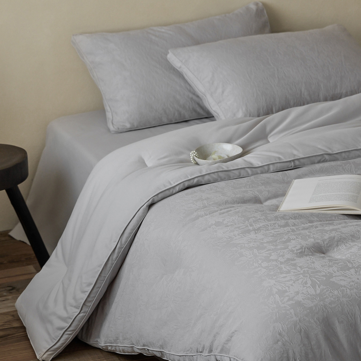 91家纺网 家纺一手货源 找家纺 （总）一加一 2025新款全棉提花航天恒温抗菌被子被芯