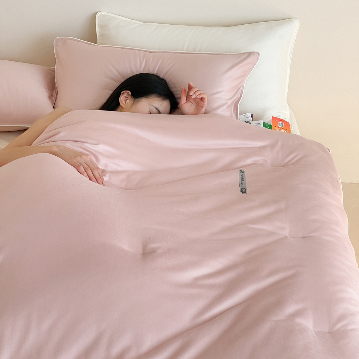 91家纺网 家纺一手货源 找家纺 一加一 2025新款有氧棉艾阳绒中科抗菌被子被芯 罗兰-紫