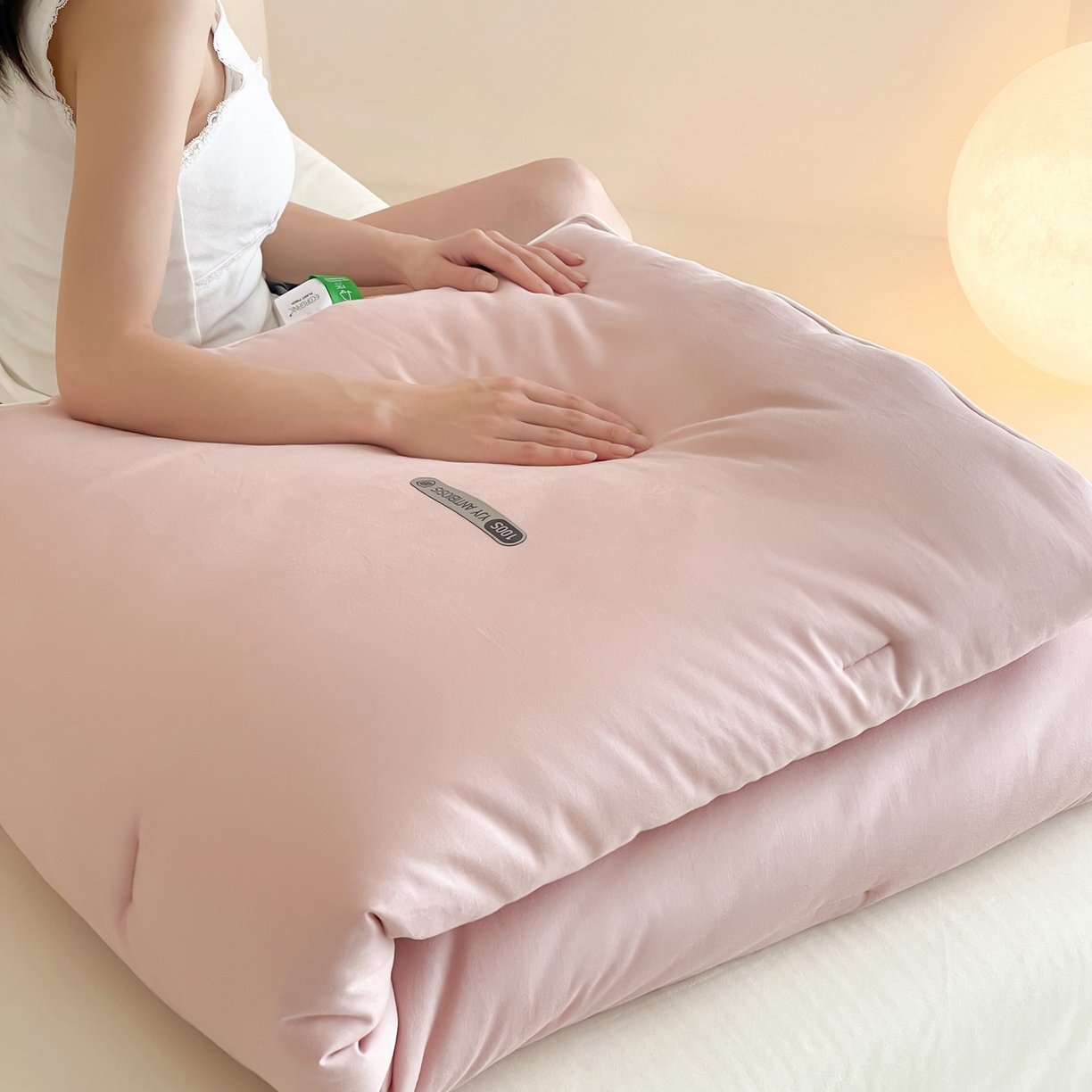 91家纺网 家纺一手货源 找家纺 一加一 2025新款有氧棉艾阳绒中科抗菌被子被芯 罗兰-紫