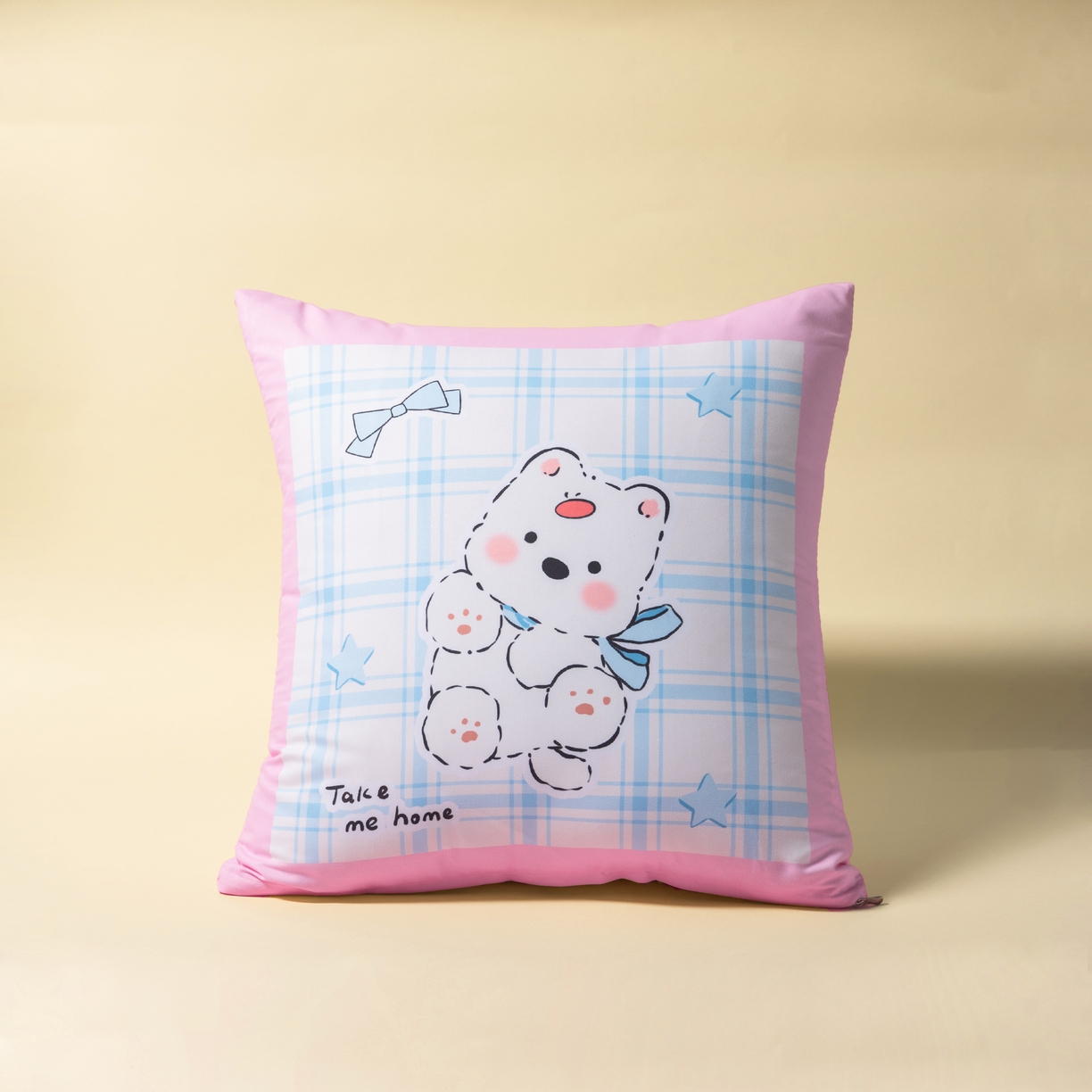 91家纺网 家纺一手货源 找家纺 （总）博笔熊 2025新款卡通抱枕方正靠垫靠枕