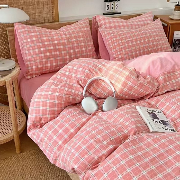 91家纺网 家纺一手货源 找家纺 （总）绒裕家纺 2025学生季直播爆款云感皱皱纱四件套