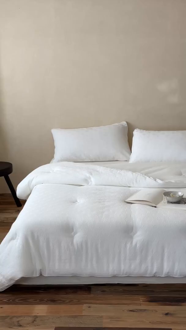 91家纺网 家纺一手货源 找家纺 （总）一加一 2025新款全棉大提花立体棉花被子被芯-秋田幸语