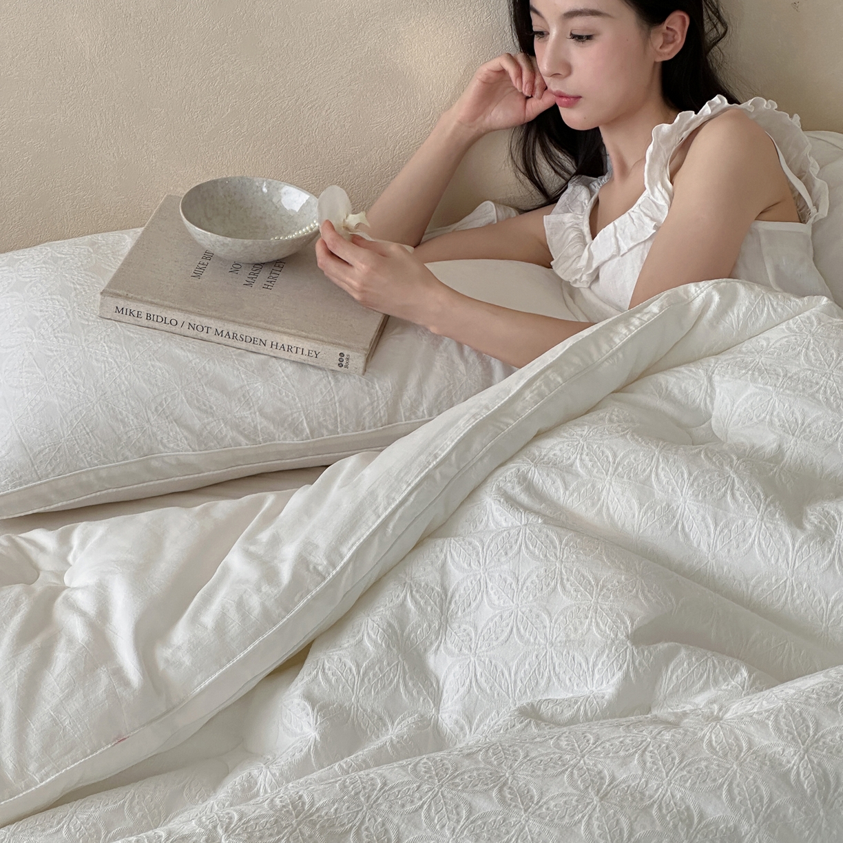 91家纺网 家纺一手货源 找家纺 （总）一加一 2025新款全棉大提花立体棉花被子被芯-秋田幸语