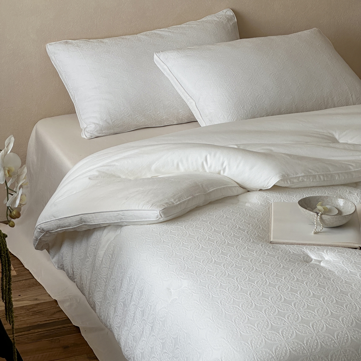 91家纺网 家纺一手货源 找家纺 （总）一加一 2025新款全棉大提花立体棉花被子被芯-秋田幸语