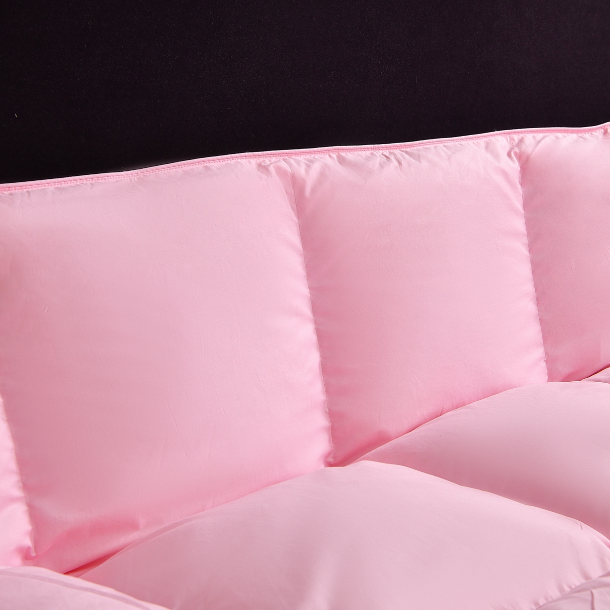 91家纺网 家纺一手货源 找家纺 棠婷  2025新款100支柔赛丝立体羽绒被 粉色