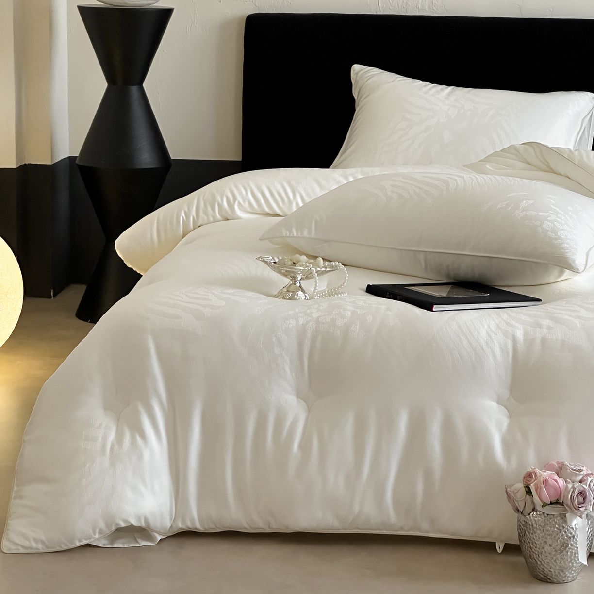 91家纺网 家纺一手货源 找家纺 一加一 2025新款满提彩丝蚕丝大豆抗菌被子被芯 风华