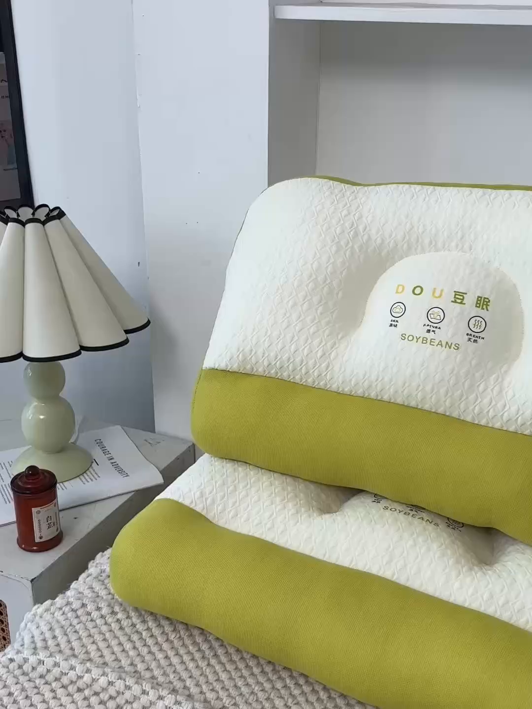 91家纺网 家纺一手货源 找家纺 （总）大熊枕芯 2025新款豆眠牵引护颈枕枕头枕芯