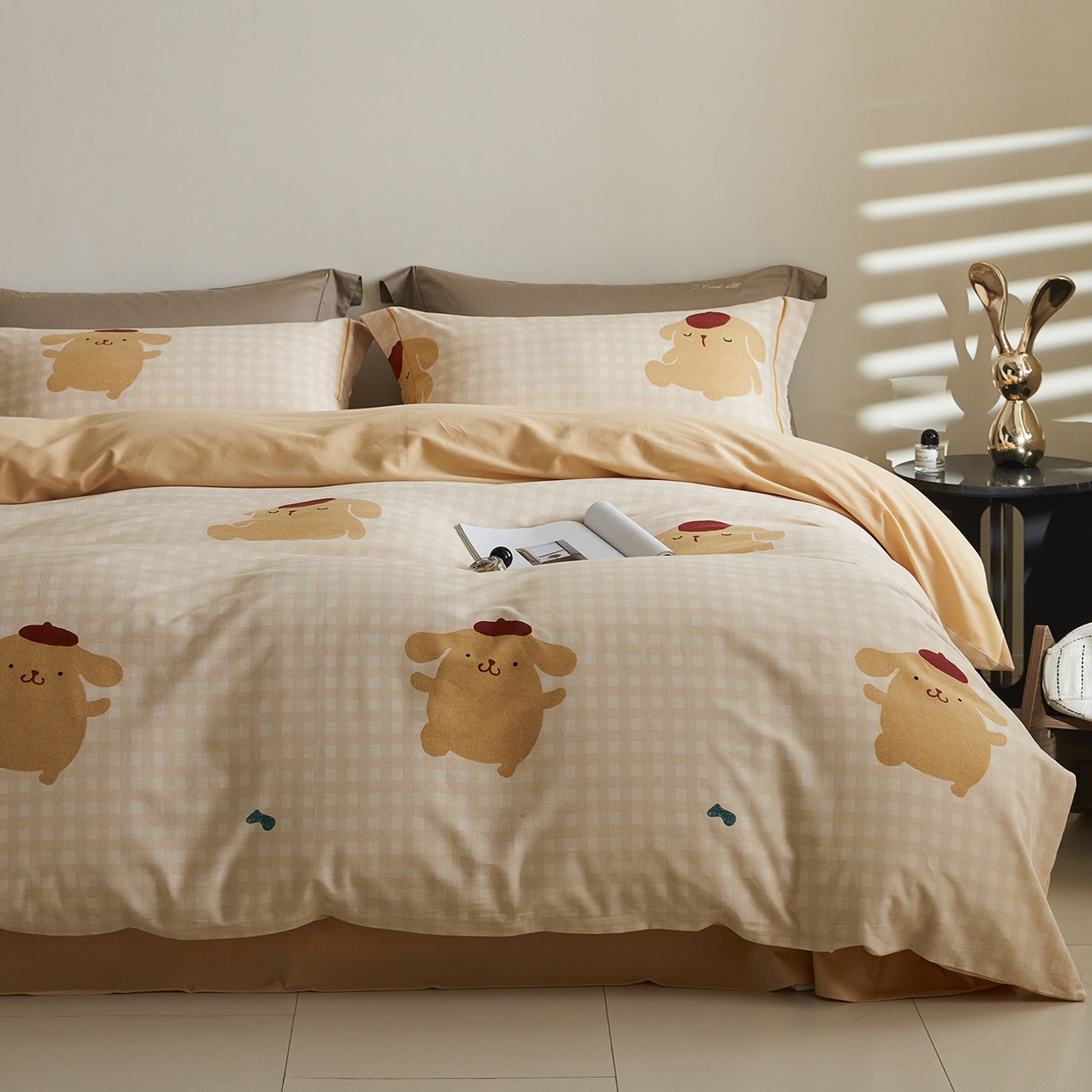 91家纺网 家纺一手货源 找家纺 （总）嘉汀兰家居 2025新款全棉纯棉数码印花生态磨毛四件套