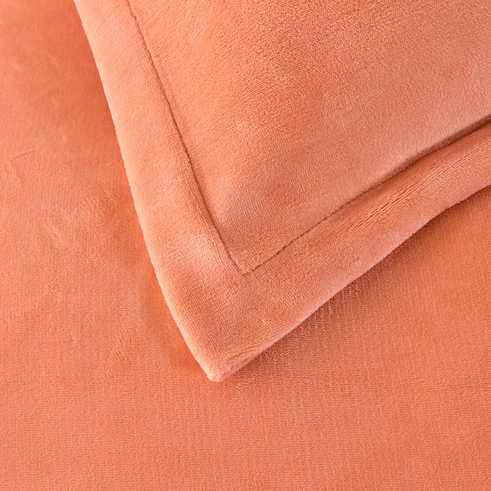 91家纺网 家纺一手货源 找家纺 尚品凤凰 2025新款牛奶绒绣花单被套单品被套单件被套 橙色