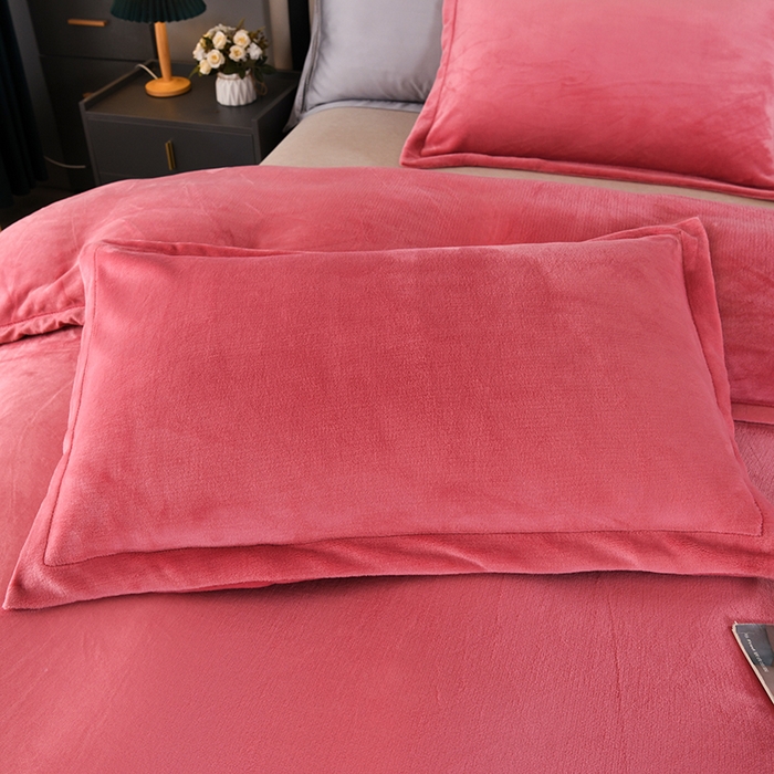 91家纺网 家纺一手货源 找家纺 尚品凤凰 2025新款牛奶绒绣花单被套单品被套单件被套 豆沙