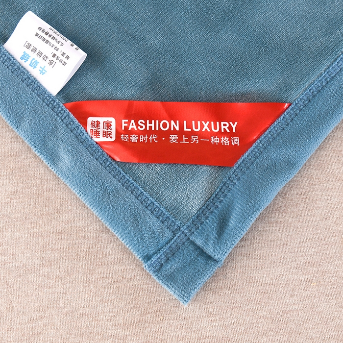 91家纺网 家纺一手货源 找家纺 尚品凤凰 2025新款牛奶绒绣花单被套单品被套单件被套 湖蓝