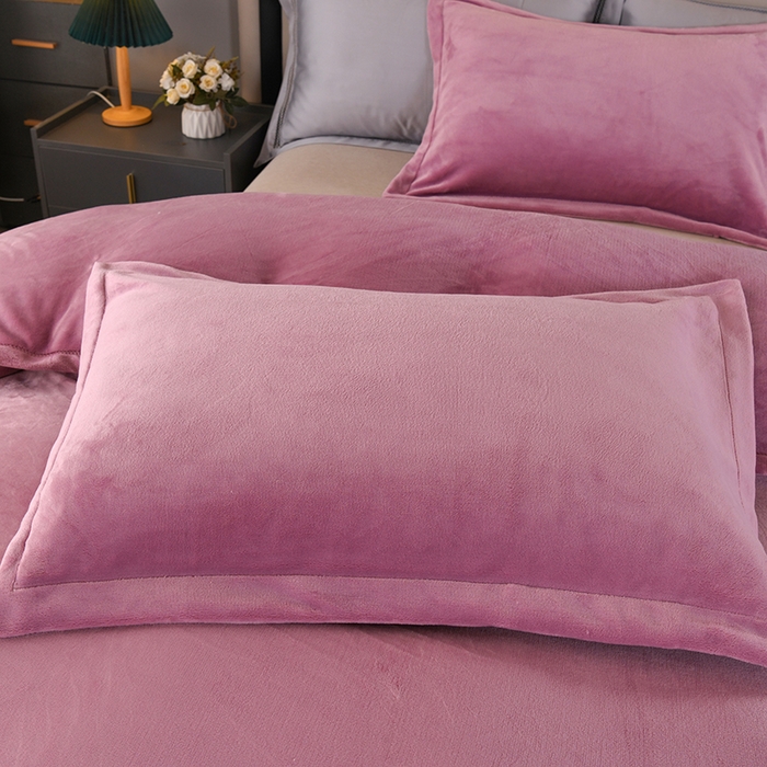 91家纺网 家纺一手货源 找家纺 尚品凤凰 2025新款牛奶绒绣花单被套单品被套单件被套 紫色