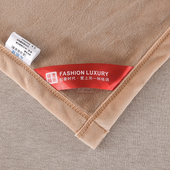 91家纺网 家纺一手货源 找家纺 尚品凤凰 2025新款牛奶绒绣花单被套单品被套单件被套 卡其