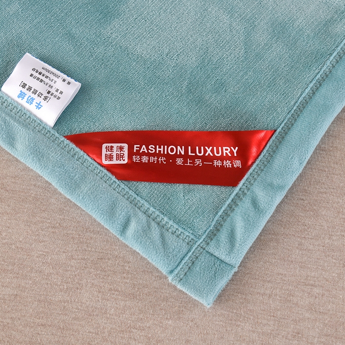 91家纺网 家纺一手货源 找家纺 尚品凤凰 2025新款牛奶绒绣花单被套单品被套单件被套 水绿