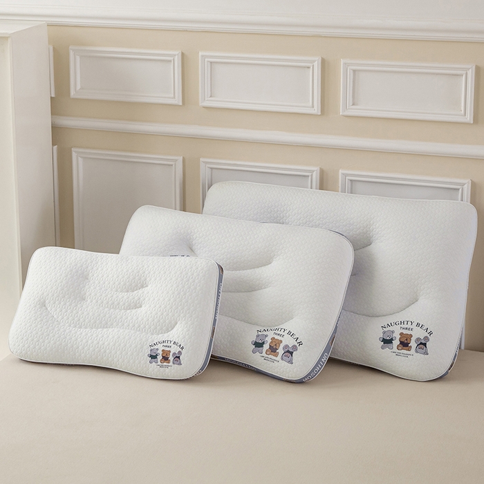 91家纺网 家纺一手货源 找家纺 （总）大熊枕芯 2025新款针织小熊亲子款枕头枕芯 儿童枕