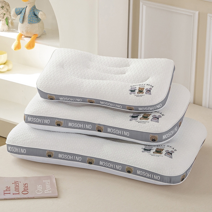 91家纺网 家纺一手货源 找家纺 （总）大熊枕芯 2025新款针织小熊亲子款枕头枕芯 儿童枕