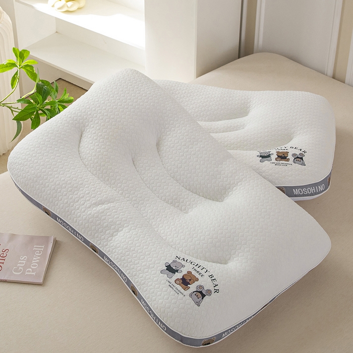 91家纺网 家纺一手货源 找家纺 （总）大熊枕芯 2025新款针织小熊亲子款枕头枕芯 儿童枕