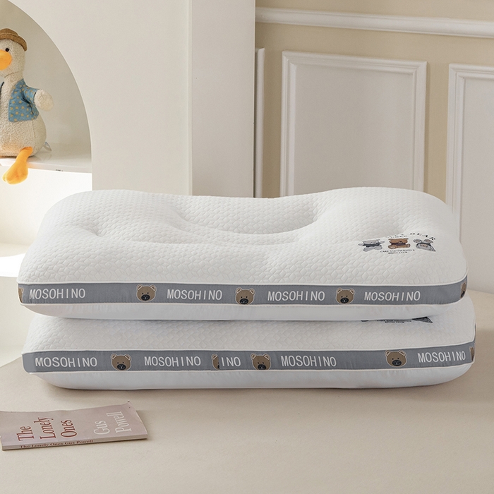 91家纺网 家纺一手货源 找家纺 （总）大熊枕芯 2025新款针织小熊亲子款枕头枕芯 儿童枕