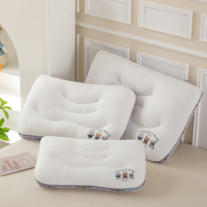 91家纺网 家纺一手货源 找家纺 （总）大熊枕芯 2025新款针织小熊亲子款枕头枕芯 儿童枕