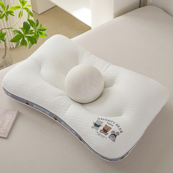 91家纺网 家纺一手货源 找家纺 （总）大熊枕芯 2025新款针织小熊亲子款枕头枕芯 儿童枕