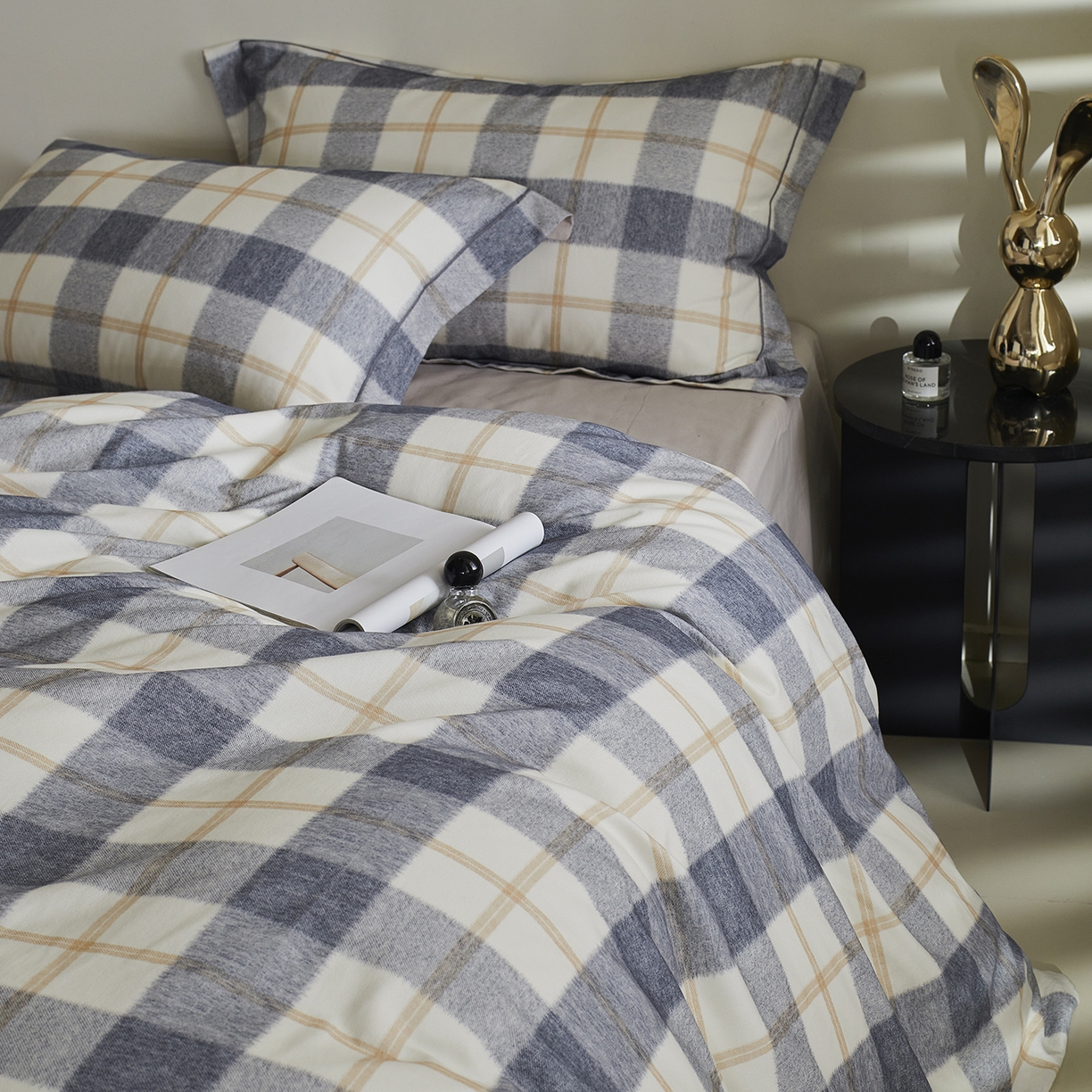 91家纺网 家纺一手货源 找家纺 嘉汀兰家居 2025新款全棉纯棉数码印花生态磨毛四件套 艾米