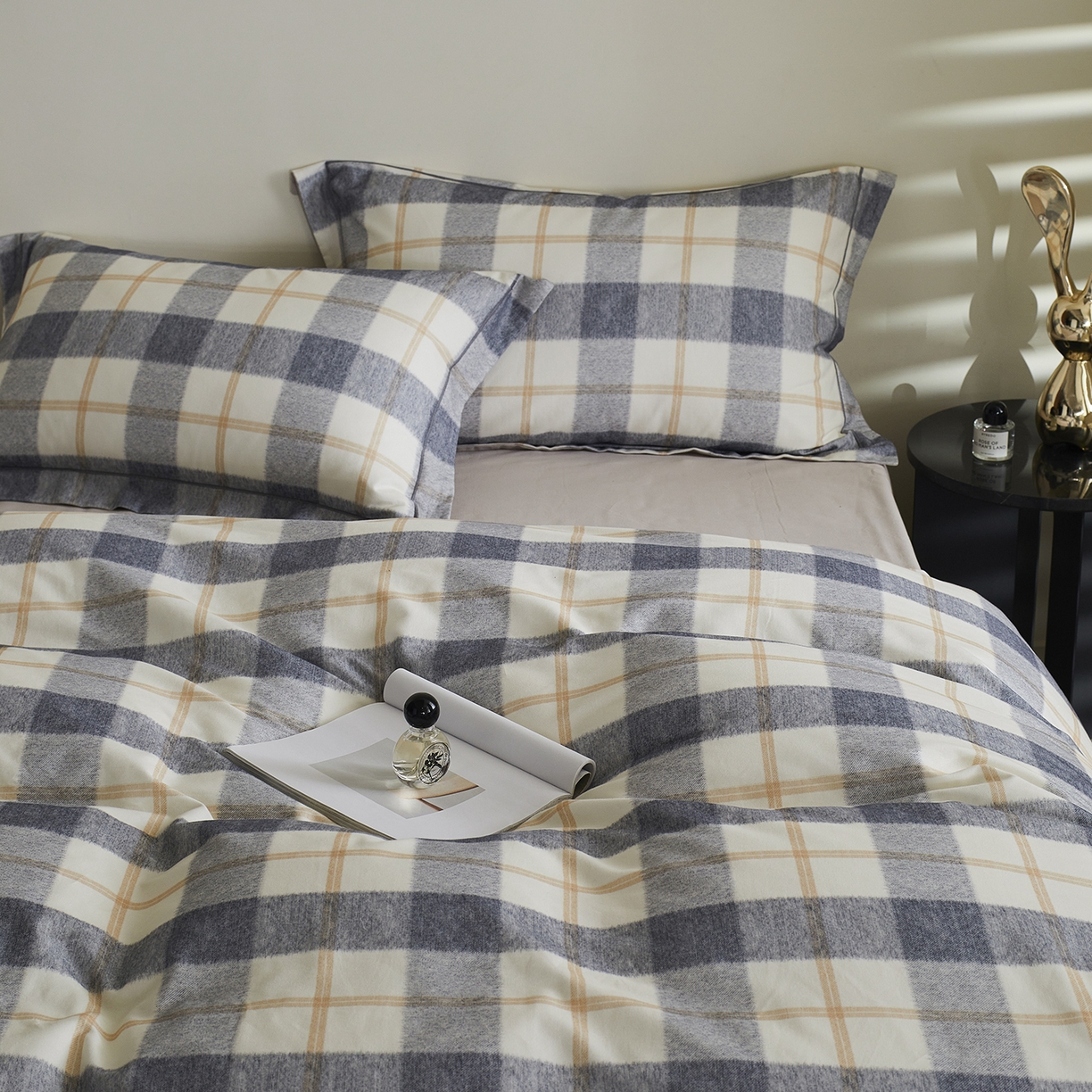 91家纺网 家纺一手货源 找家纺 嘉汀兰家居 2025新款全棉纯棉数码印花生态磨毛四件套 艾米