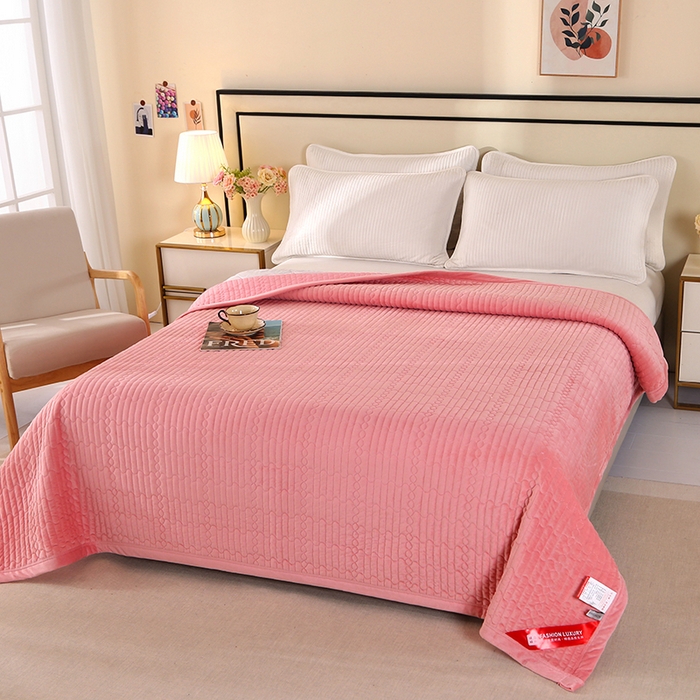 91家纺网 家纺一手货源 找家纺 （总）尚品凤凰 2025新款加厚宝宝绒直角绗缝夹棉单床盖单品床盖单件床盖