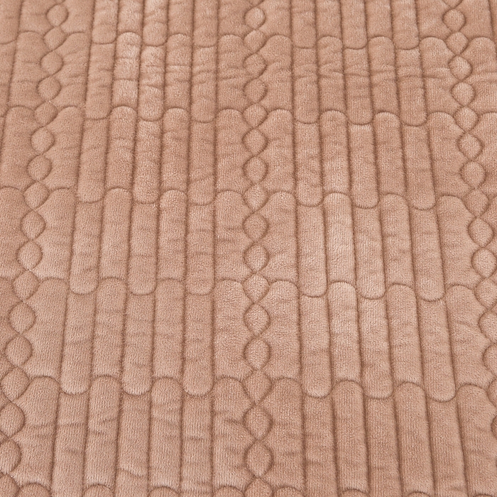 91家纺网 家纺一手货源 找家纺 尚品凤凰 2025新款加厚宝宝绒直角绗缝夹棉单床盖单品床盖单件床盖 卡其