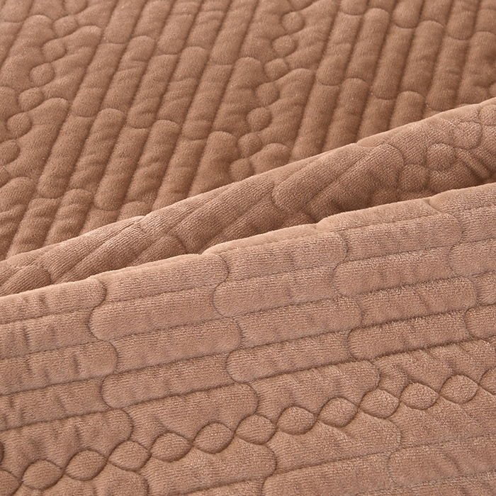 91家纺网 家纺一手货源 找家纺 尚品凤凰 2025新款加厚宝宝绒直角绗缝夹棉单床盖单品床盖单件床盖 卡其