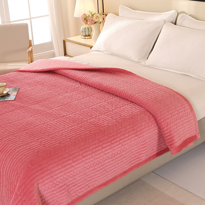 91家纺网 家纺一手货源 找家纺 （总）尚品凤凰 2025新款加厚宝宝绒直角绗缝夹棉单床盖单品床盖单件床盖