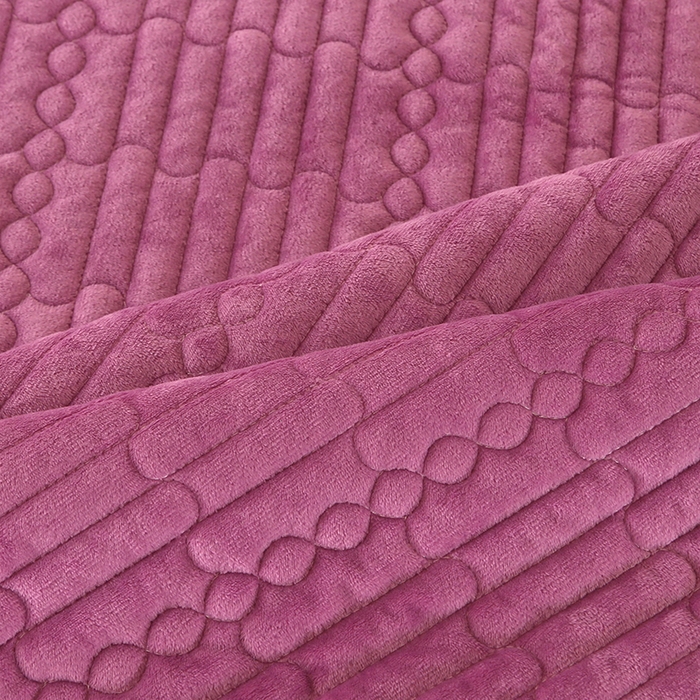 91家纺网 家纺一手货源 找家纺 尚品凤凰 2025新款加厚宝宝绒直角绗缝夹棉单床盖单品床盖单件床盖 紫色