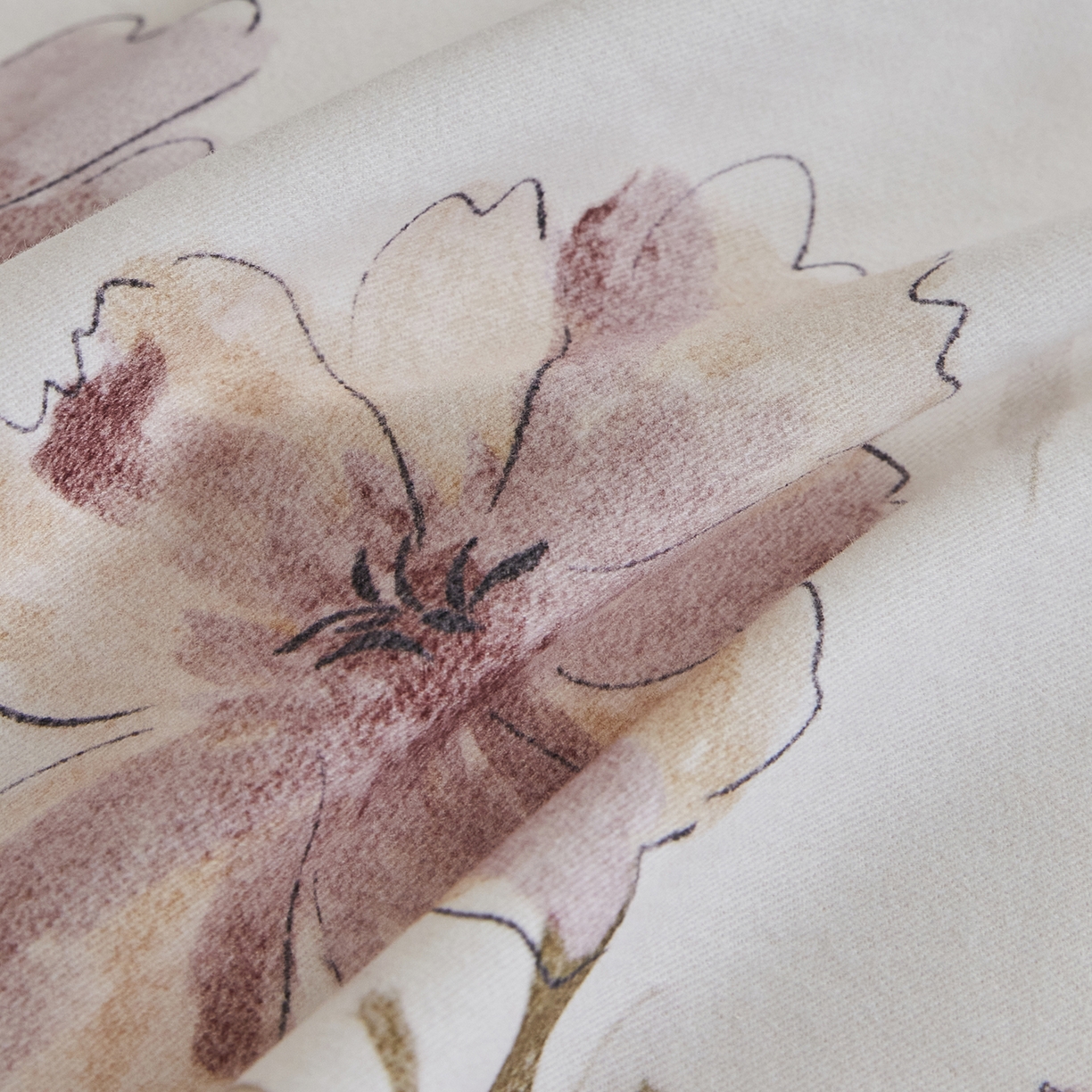 91家纺网 家纺一手货源 找家纺 嘉汀兰家居 2025新款全棉纯棉数码印花生态磨毛四件套 锦朵-米