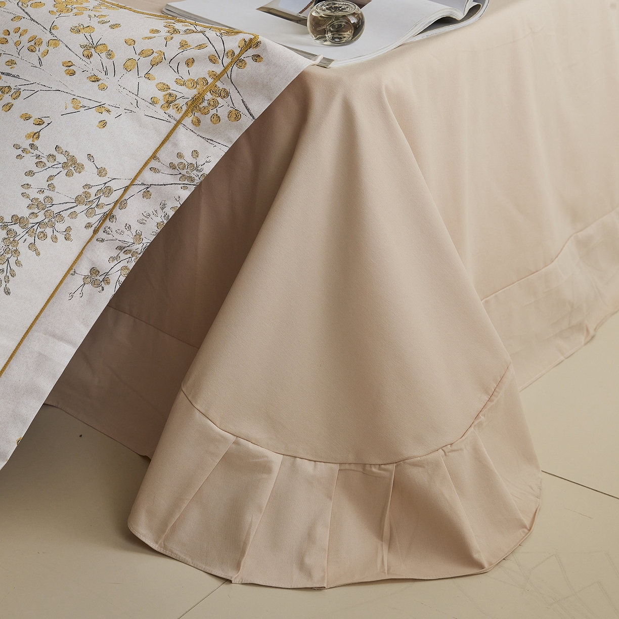 91家纺网 家纺一手货源 找家纺 嘉汀兰家居 2025新款全棉纯棉数码印花生态磨毛四件套 境禾-玉