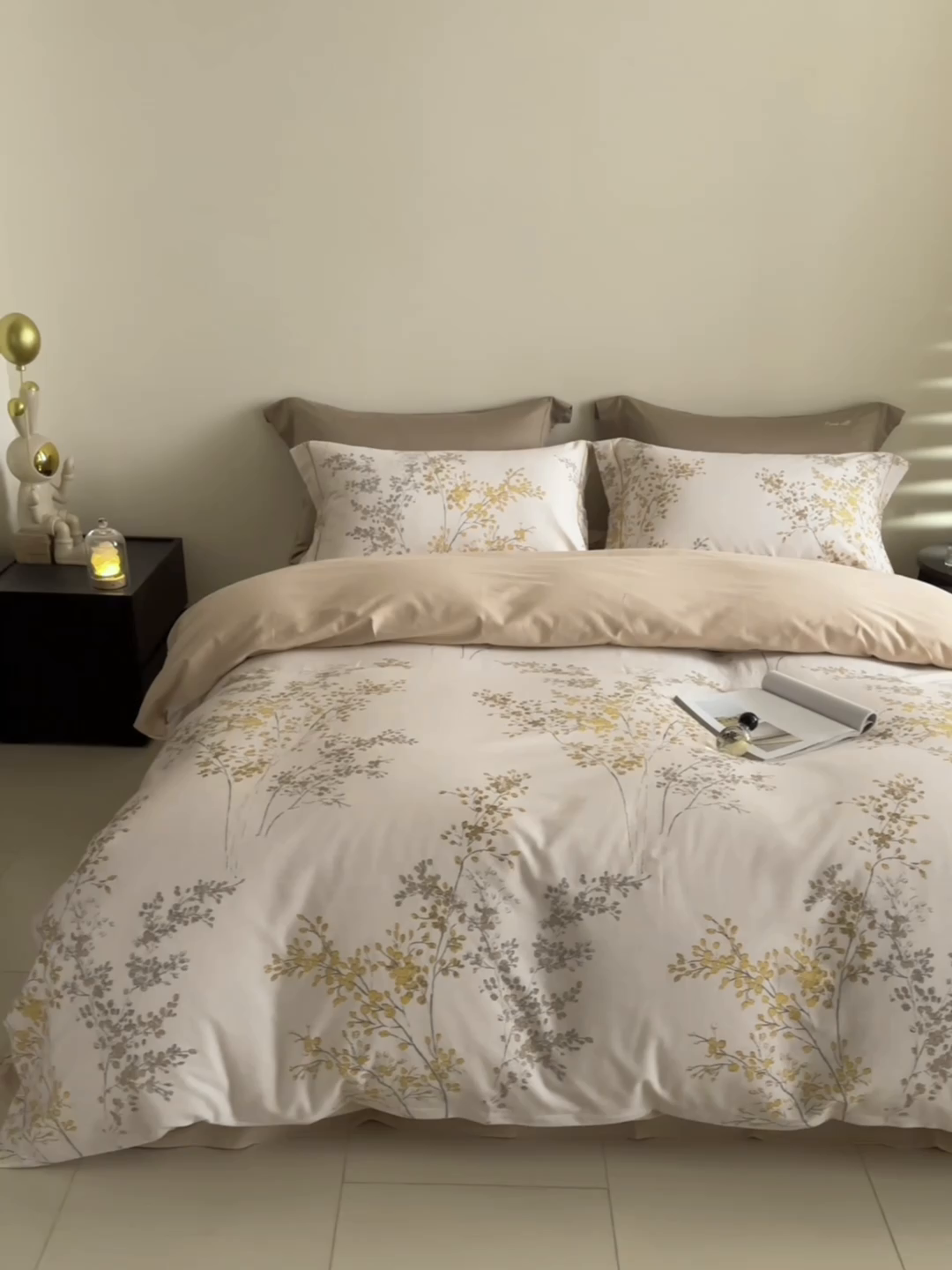 91家纺网 家纺一手货源 找家纺 嘉汀兰家居 2025新款全棉纯棉数码印花生态磨毛四件套 境禾-玉