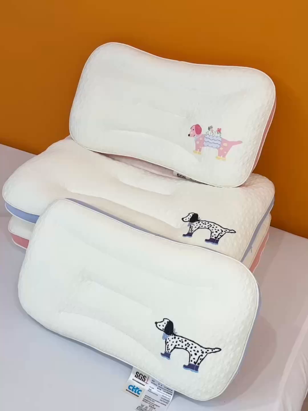 91家纺网 家纺一手货源 找家纺 （总）大熊枕芯 2025新款卡通儿童护颈枕头枕芯