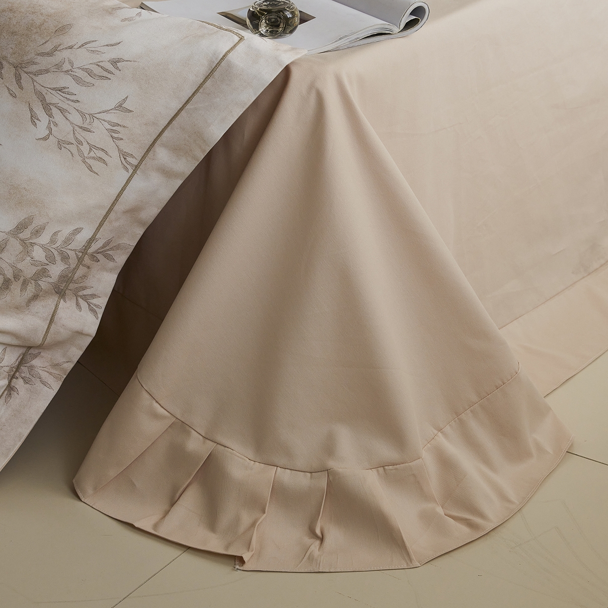 91家纺网 家纺一手货源 找家纺 嘉汀兰家居 2025新款全棉纯棉数码印花生态磨毛四件套 杏花微雨